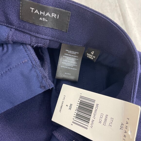 Tahari Women's Purple Pants Sz 4 (EUR 35) - NWT - Picture 5 of 7